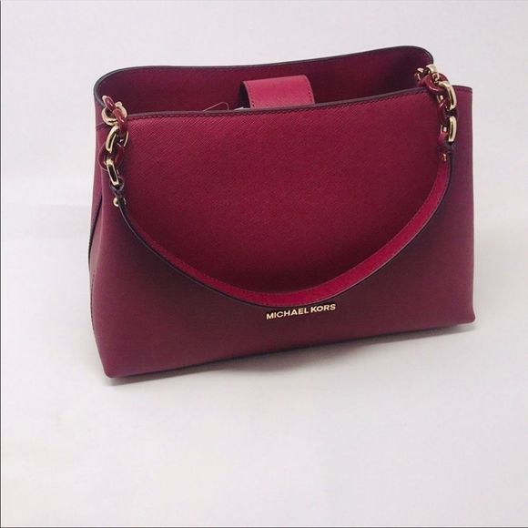 Michael Kors Sofia Satchel in Mulberry - Picture 5 of 8